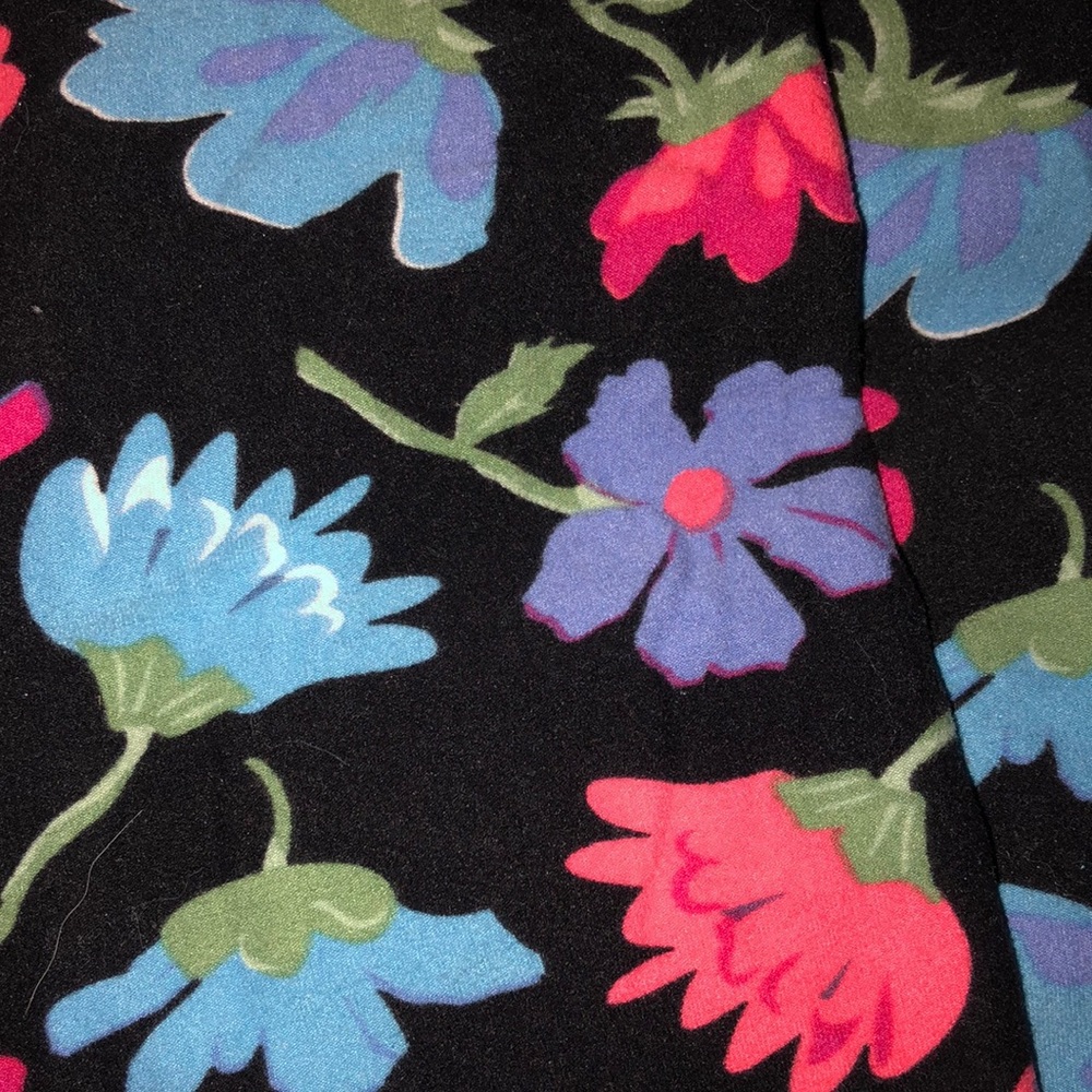 One Size Floral Leggings